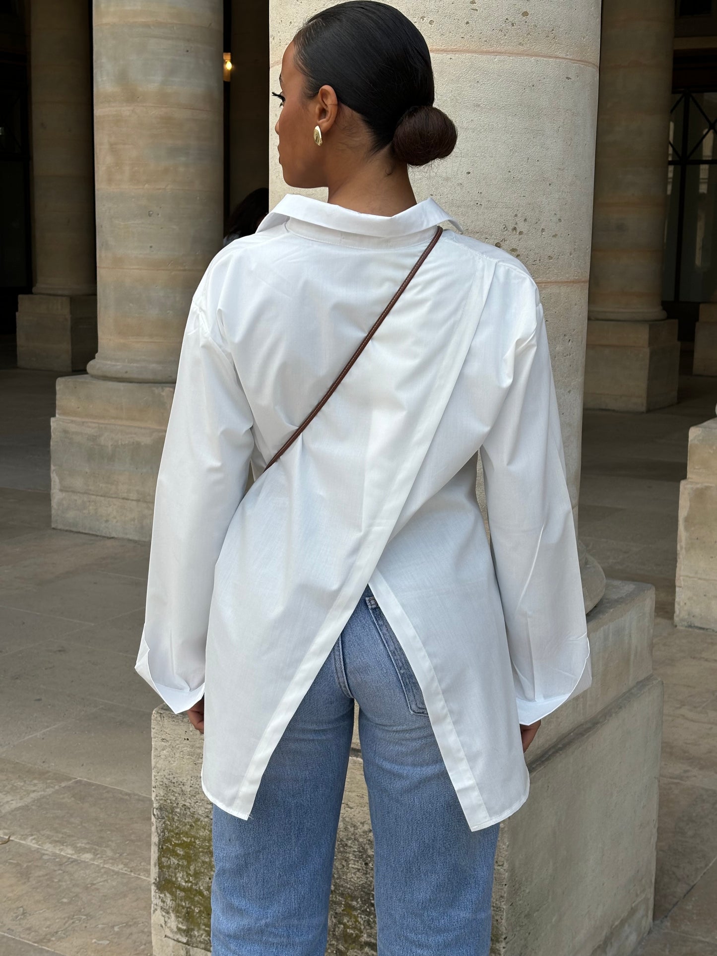 Chemise blanche dos fendu